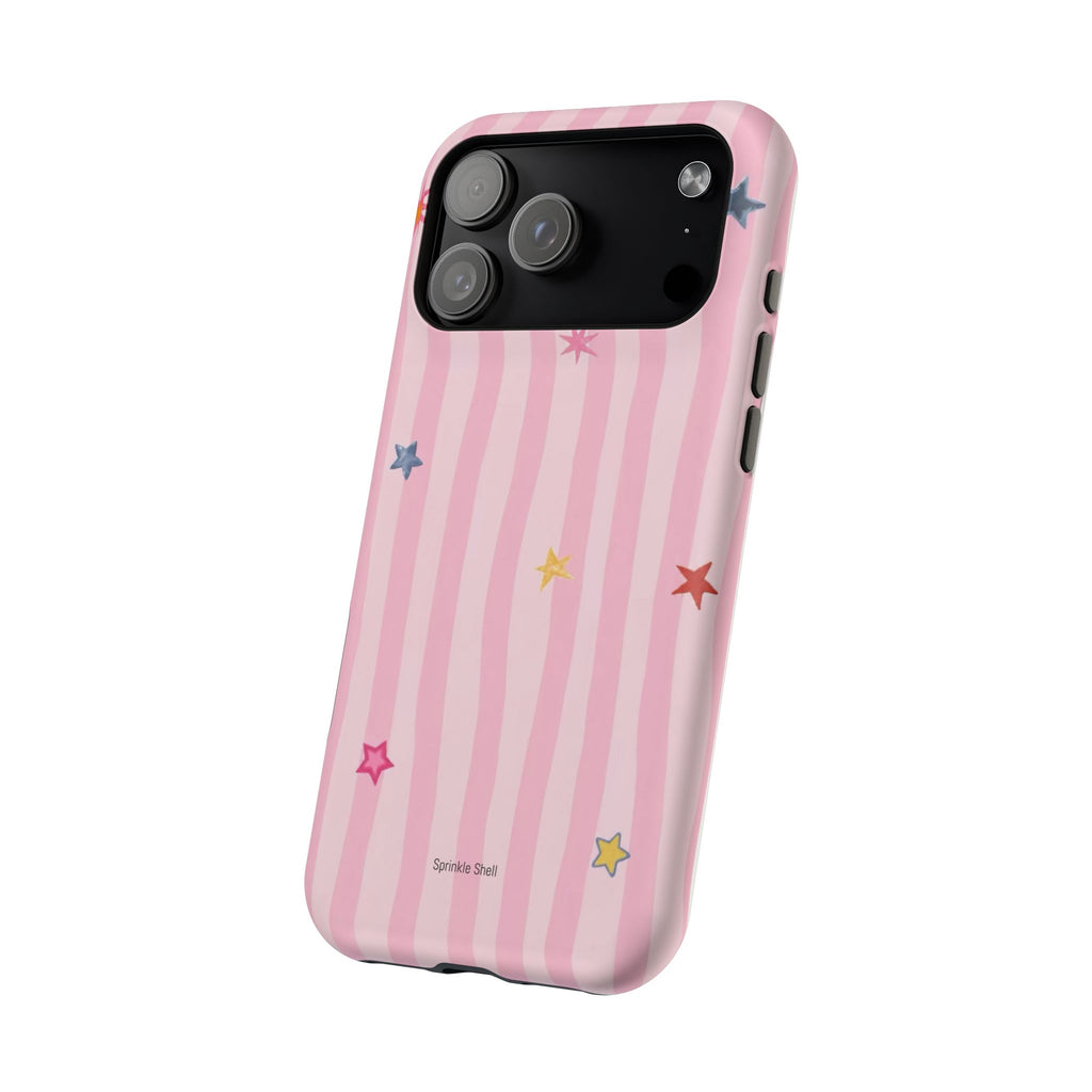MagSafe pink lines & stars case
