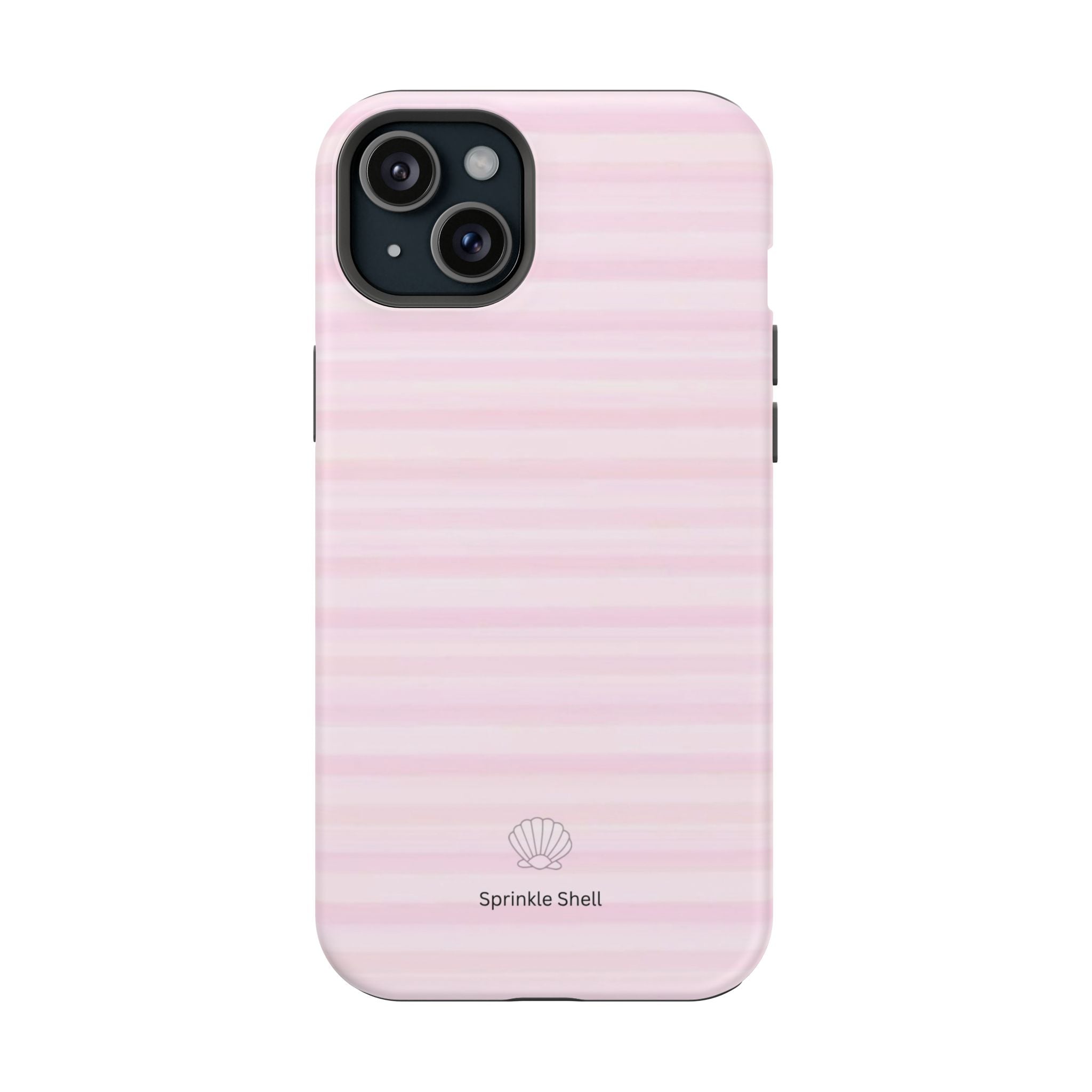 MagSafe pink stripes case