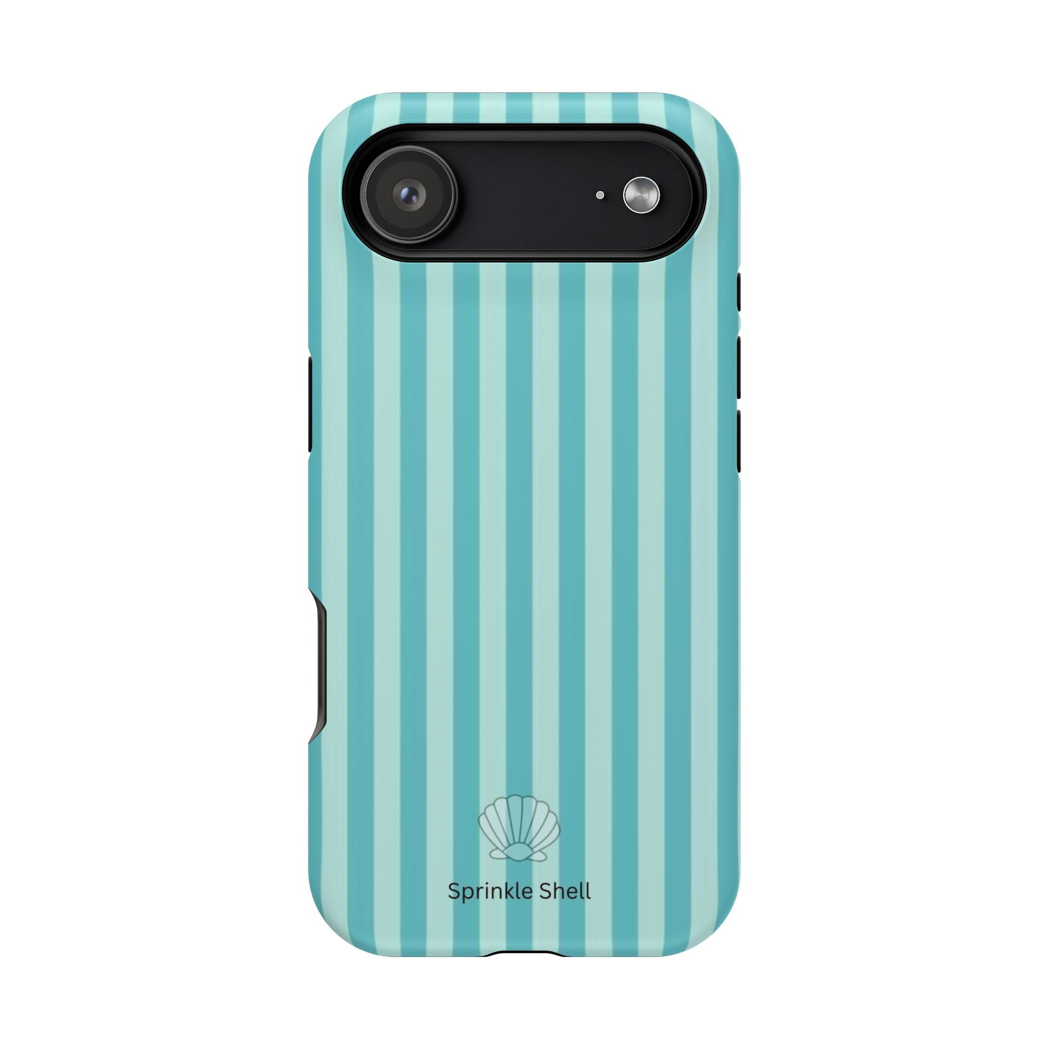 MagSafe teal striped case
