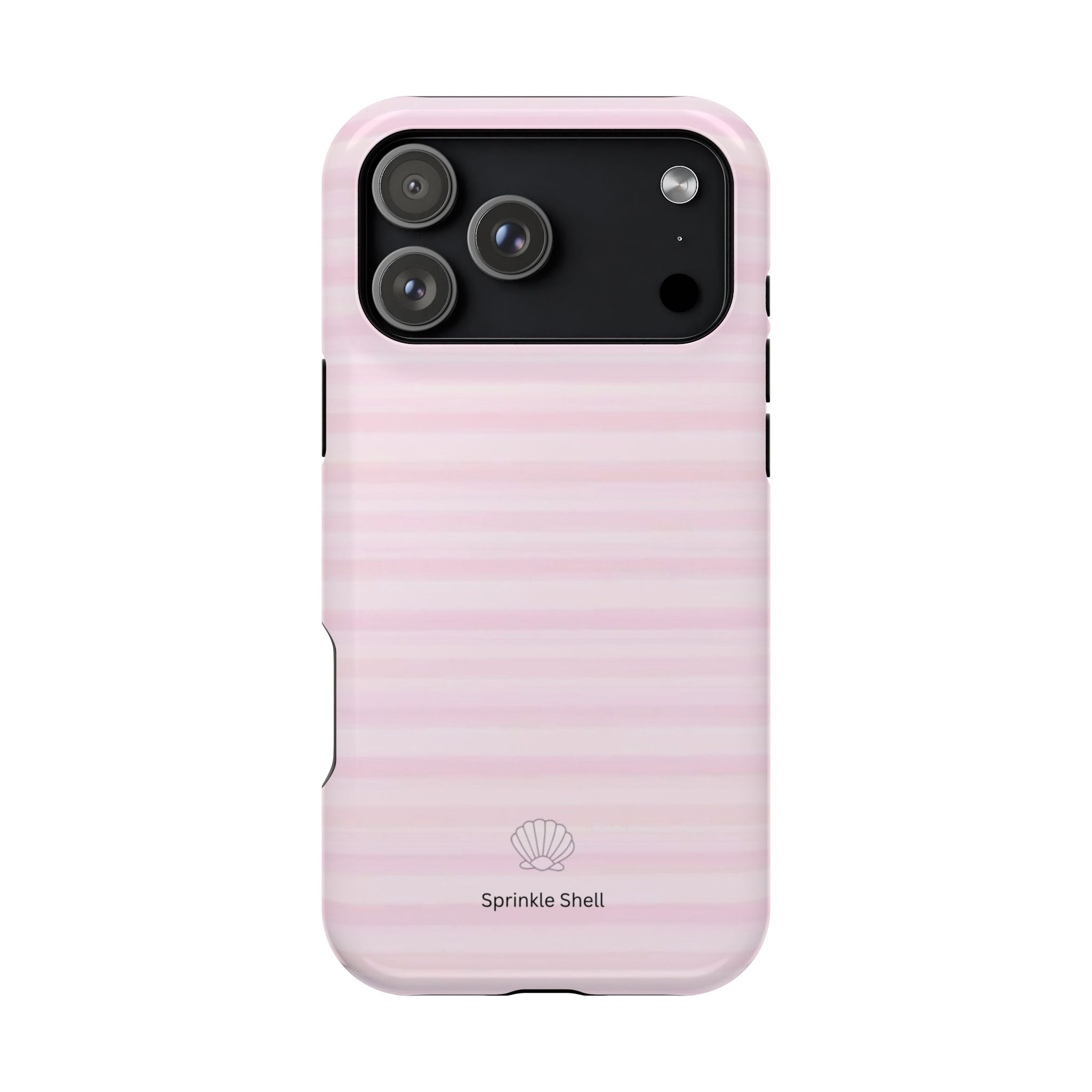 MagSafe pink stripes case