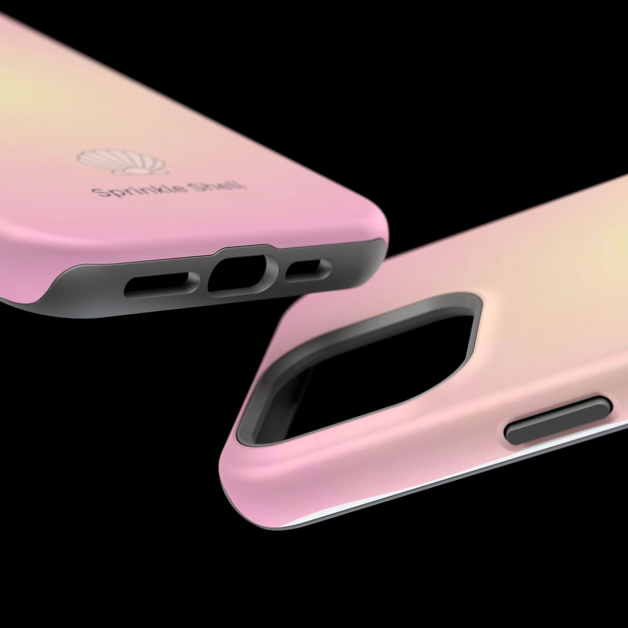 MagSafe light pink and yellow aura case