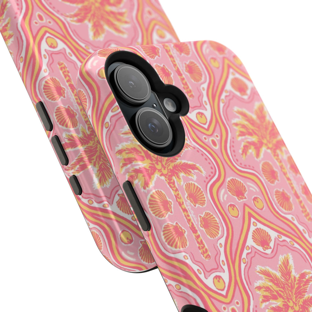 MagSafe pink pink summer palm tree case