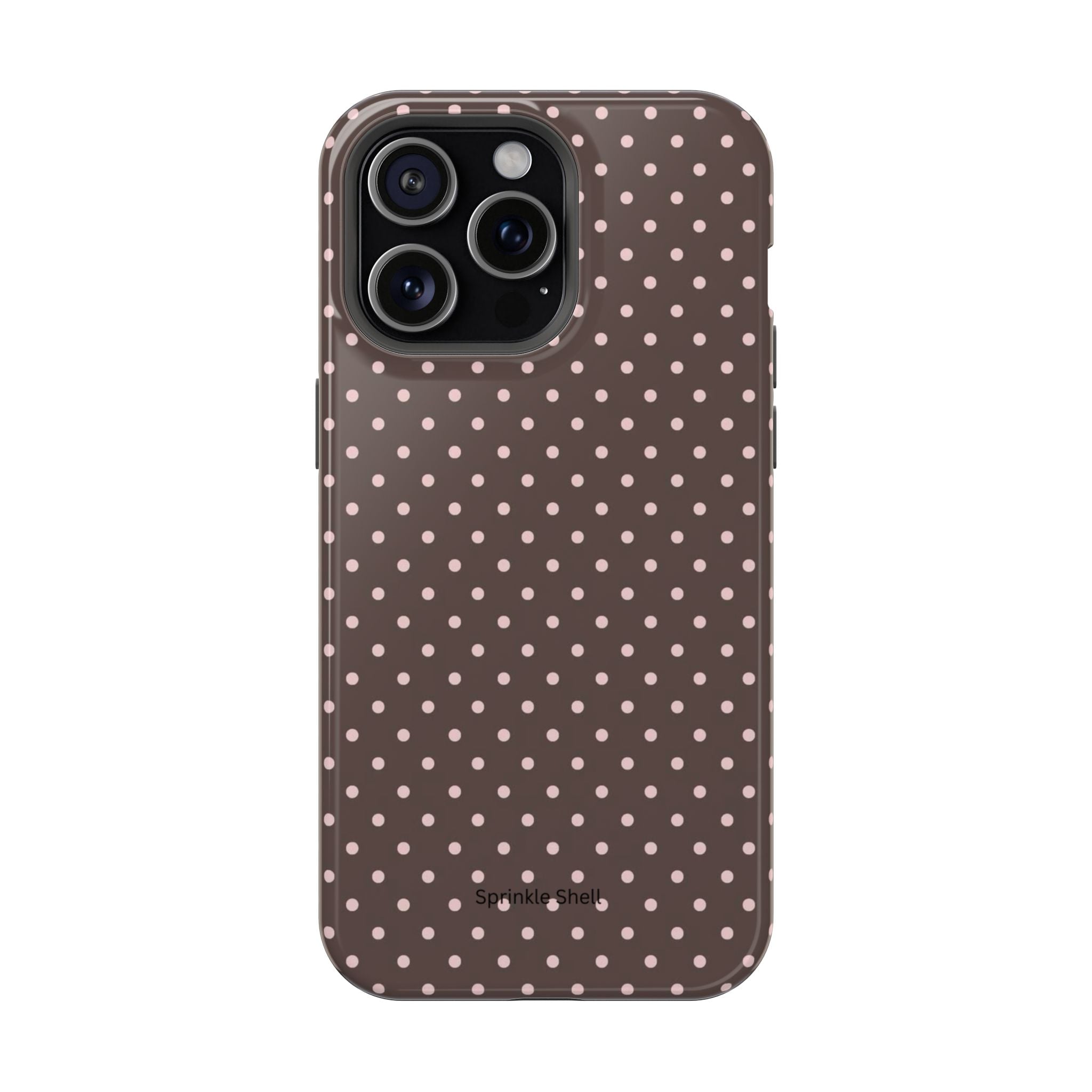 MagSafe Brown And Pink Polkadot Iphone Case