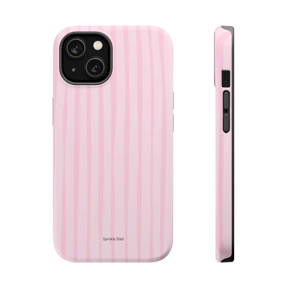 MagSafe pink uneven lines case