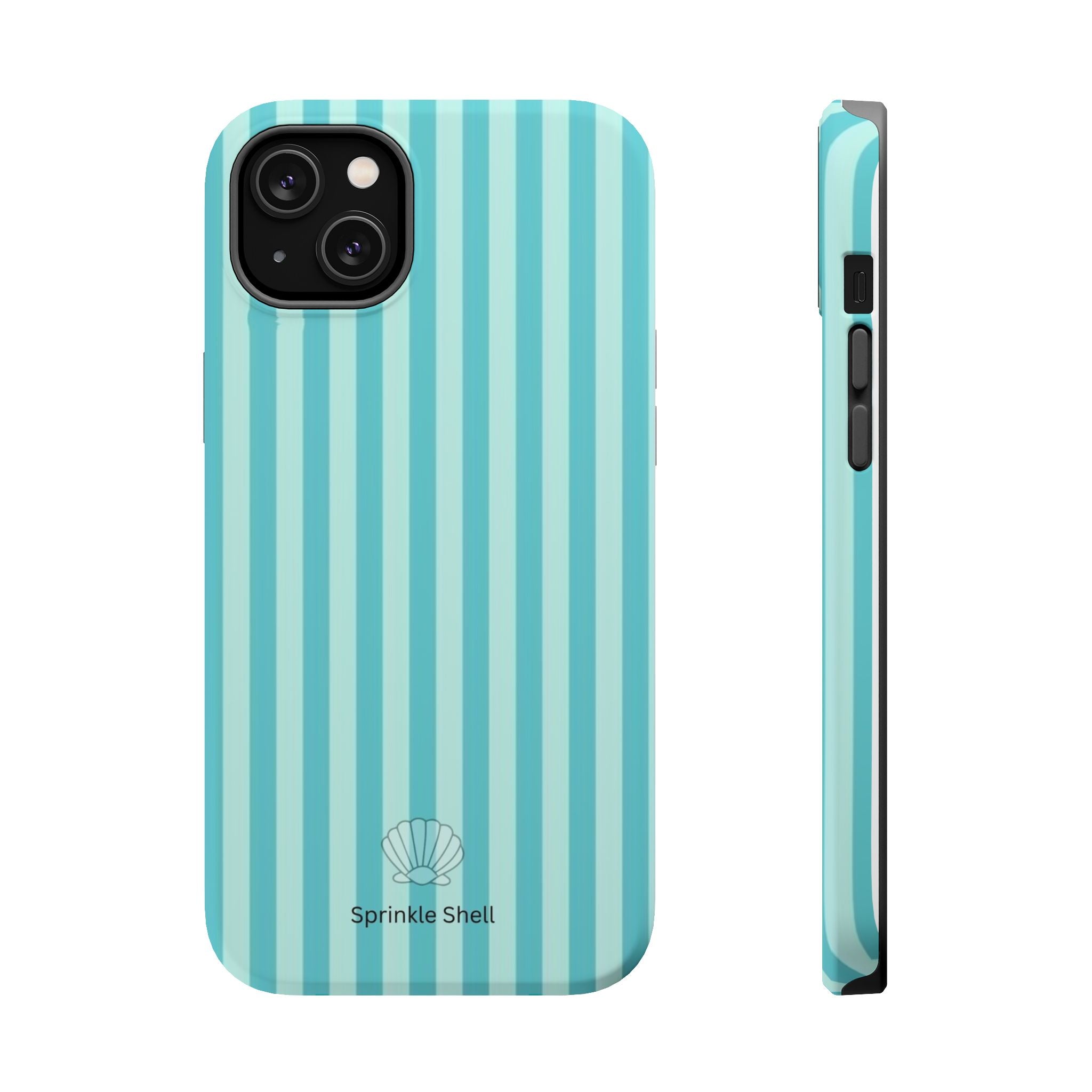 MagSafe teal striped case