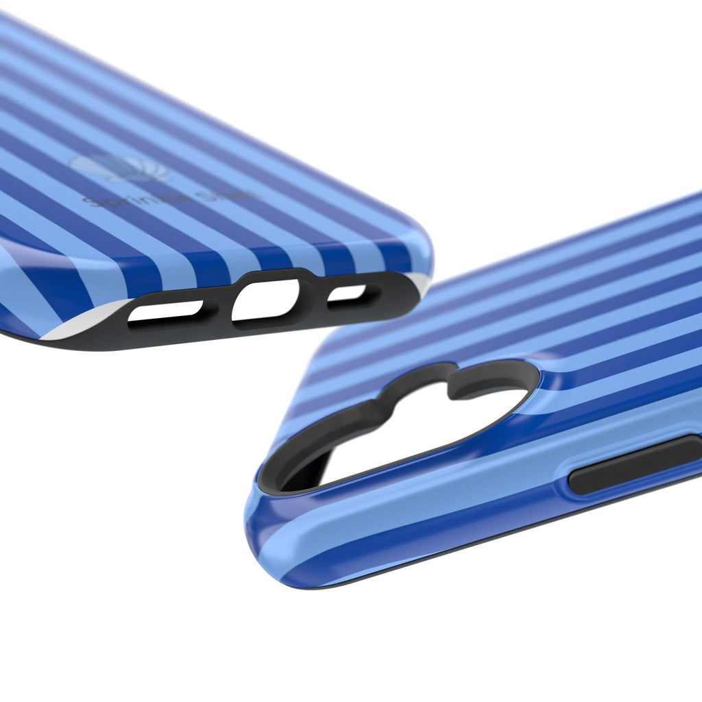 MagSafe blue striped case