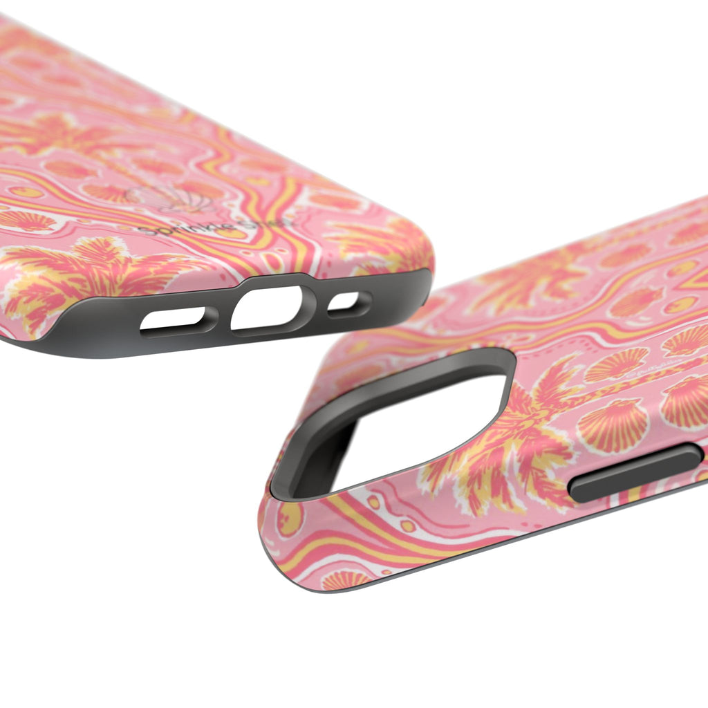 MagSafe pink pink summer palm tree case