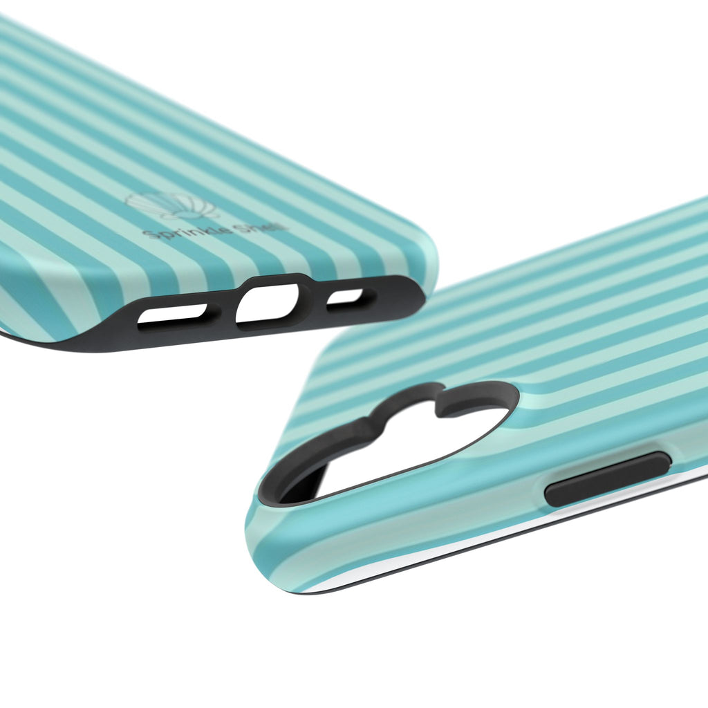 MagSafe teal striped case