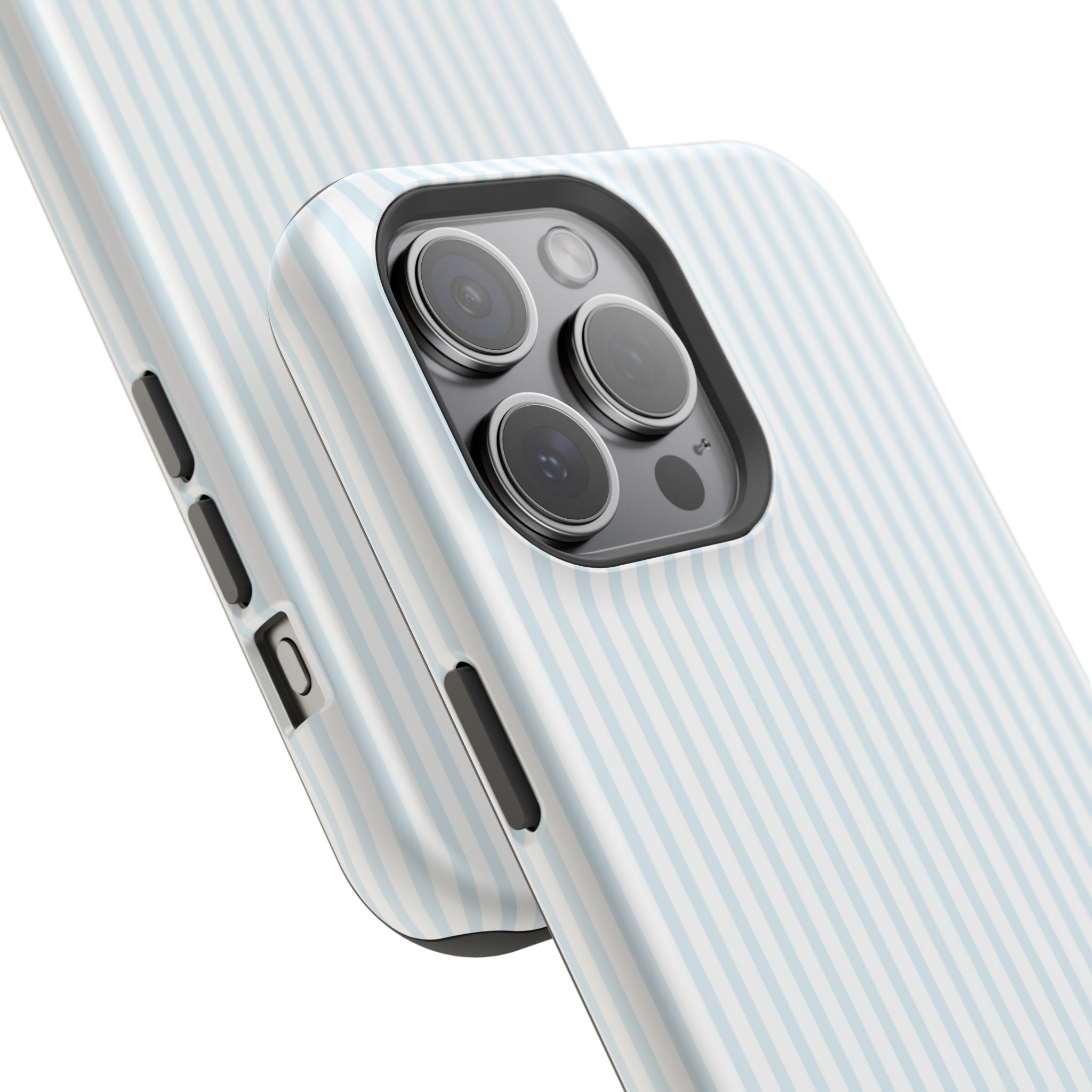 MagSafe light blue stripes iphone case