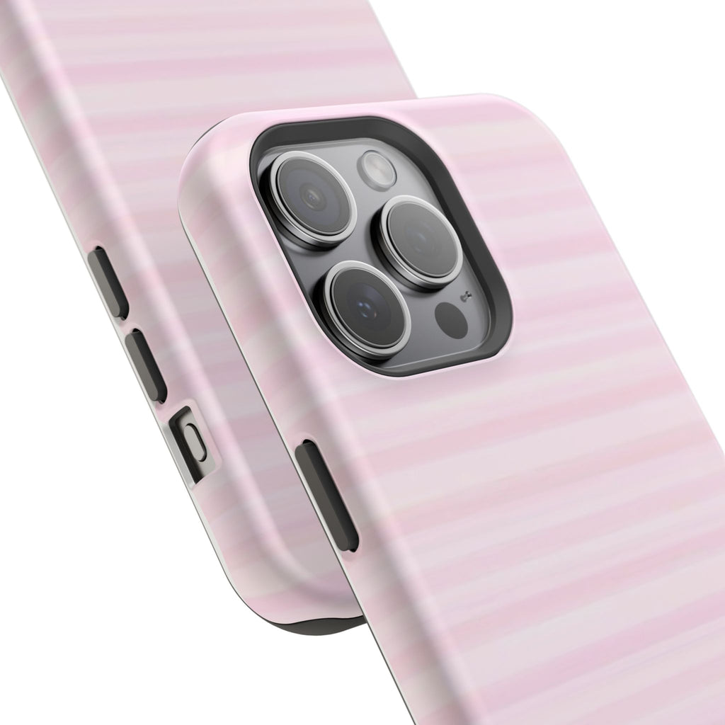 MagSafe pink stripes case
