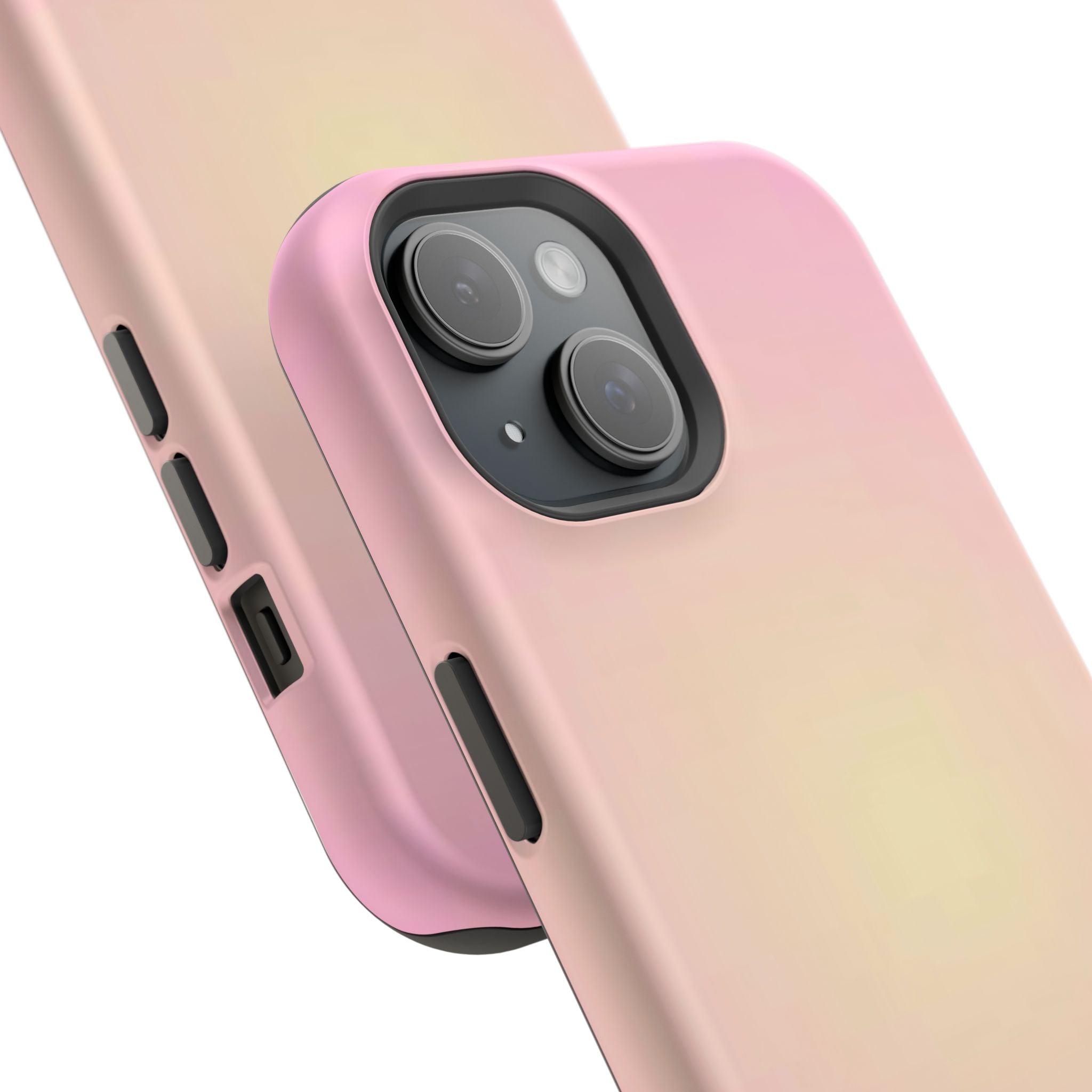 MagSafe light pink and yellow aura case