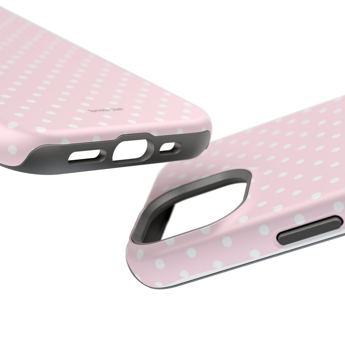 MagSafe light pink polka dots case