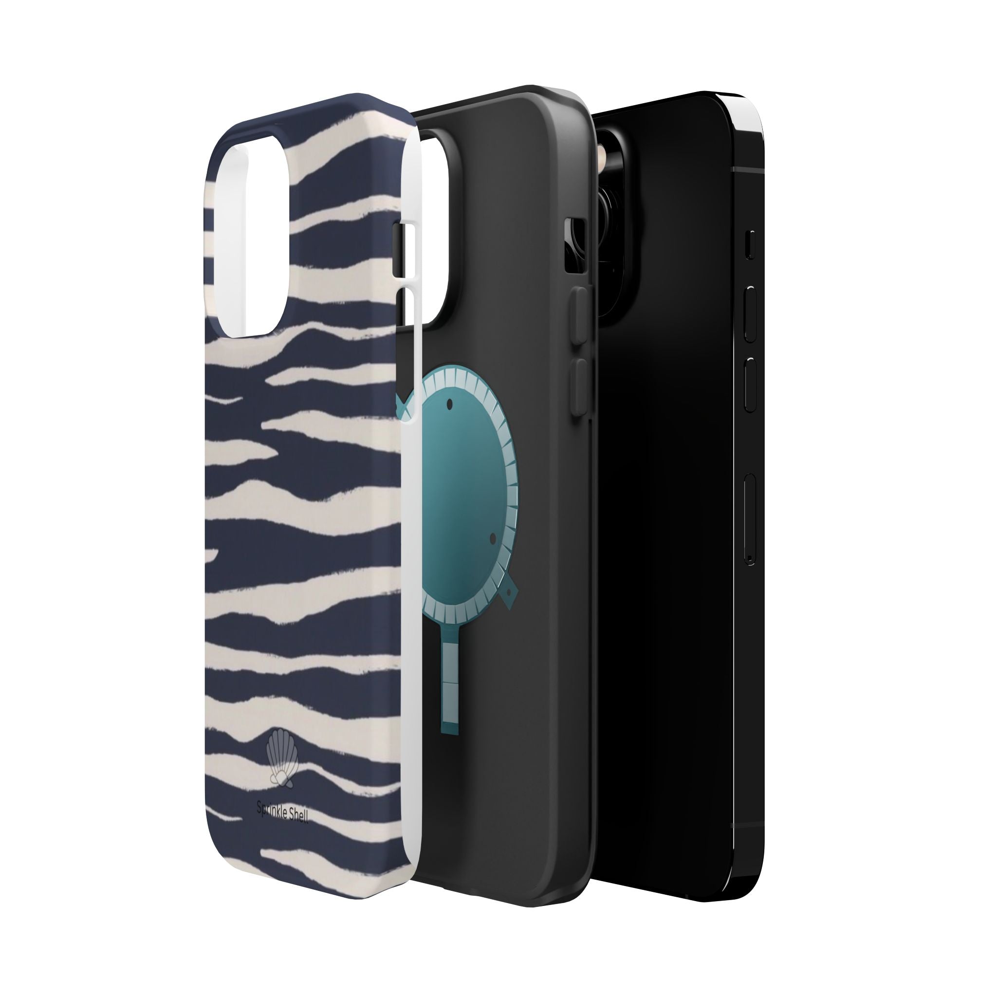 MagSafe Blue zebra print case
