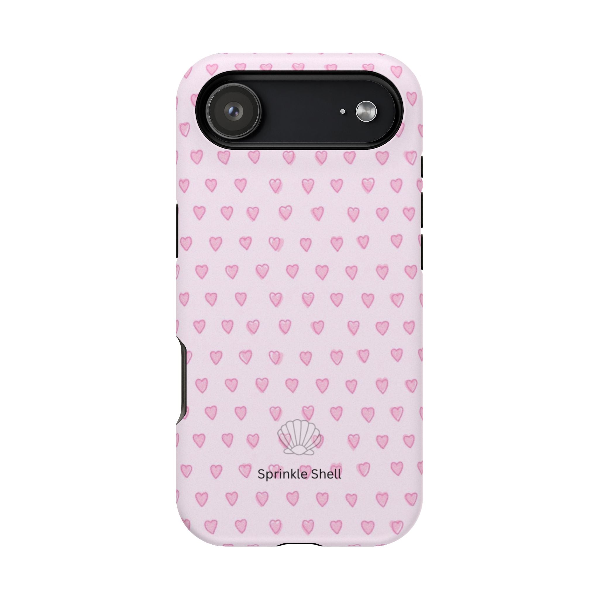 MagSafe pink hearts case