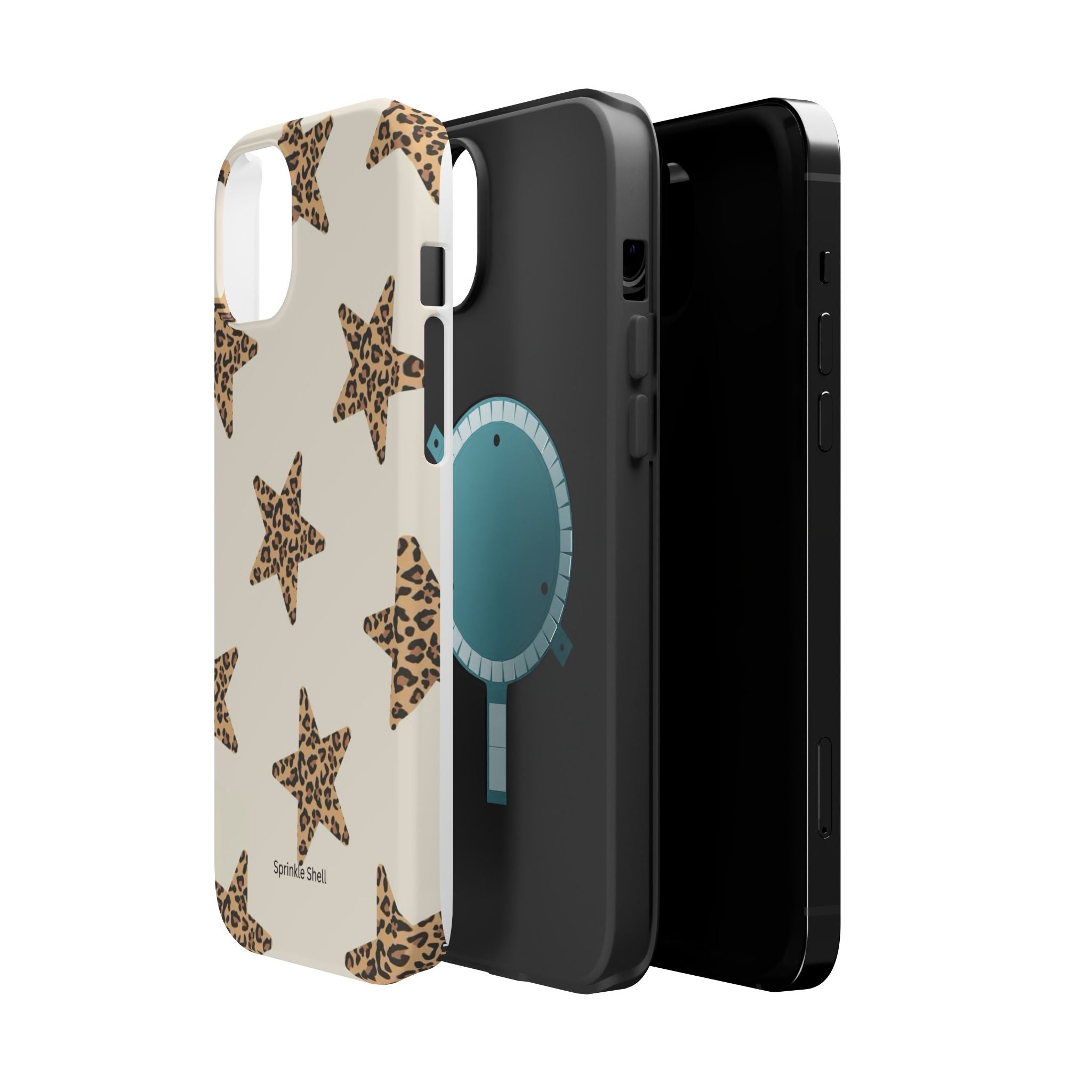MagSafe Cheetah Print Stars iPhone Case