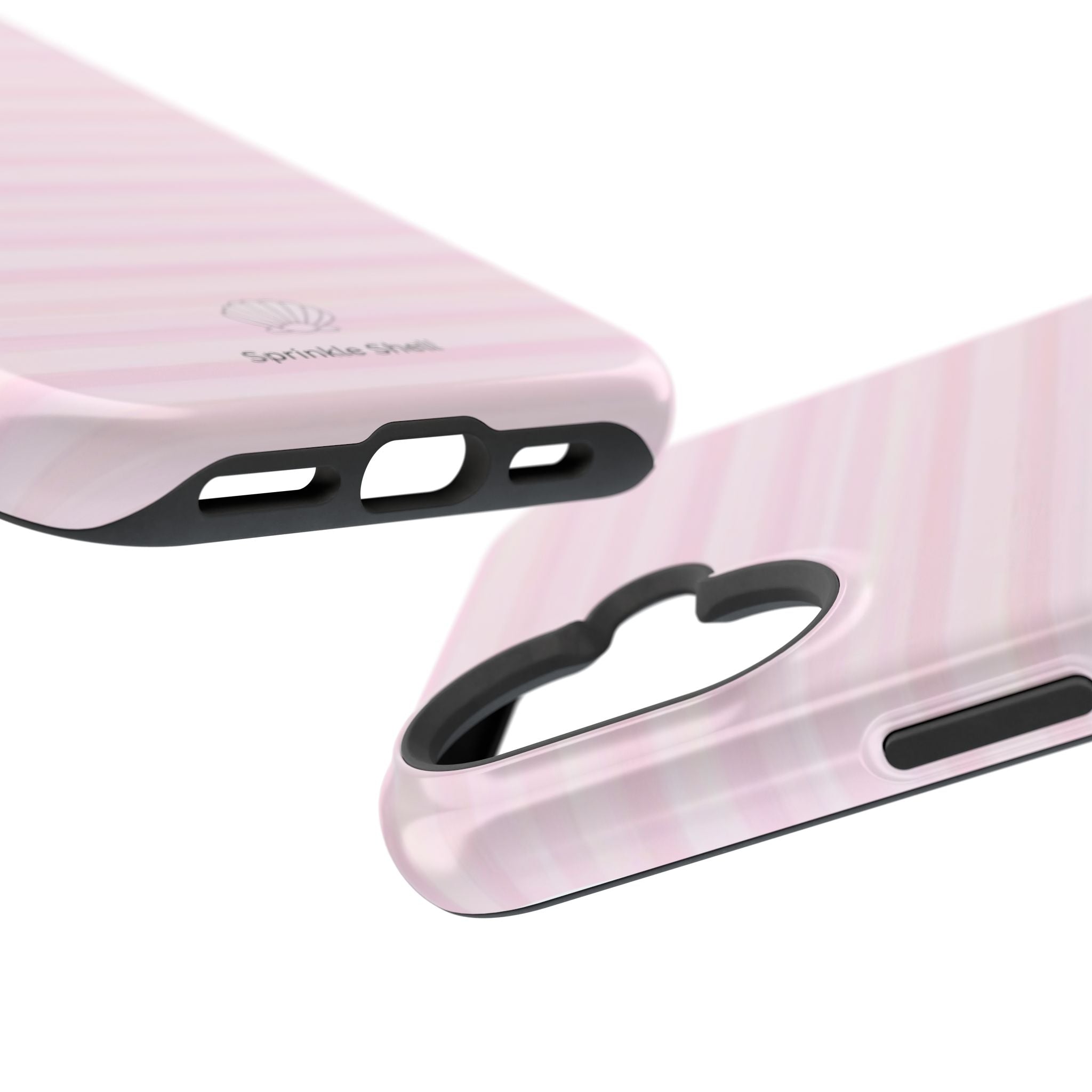 MagSafe pink stripes case