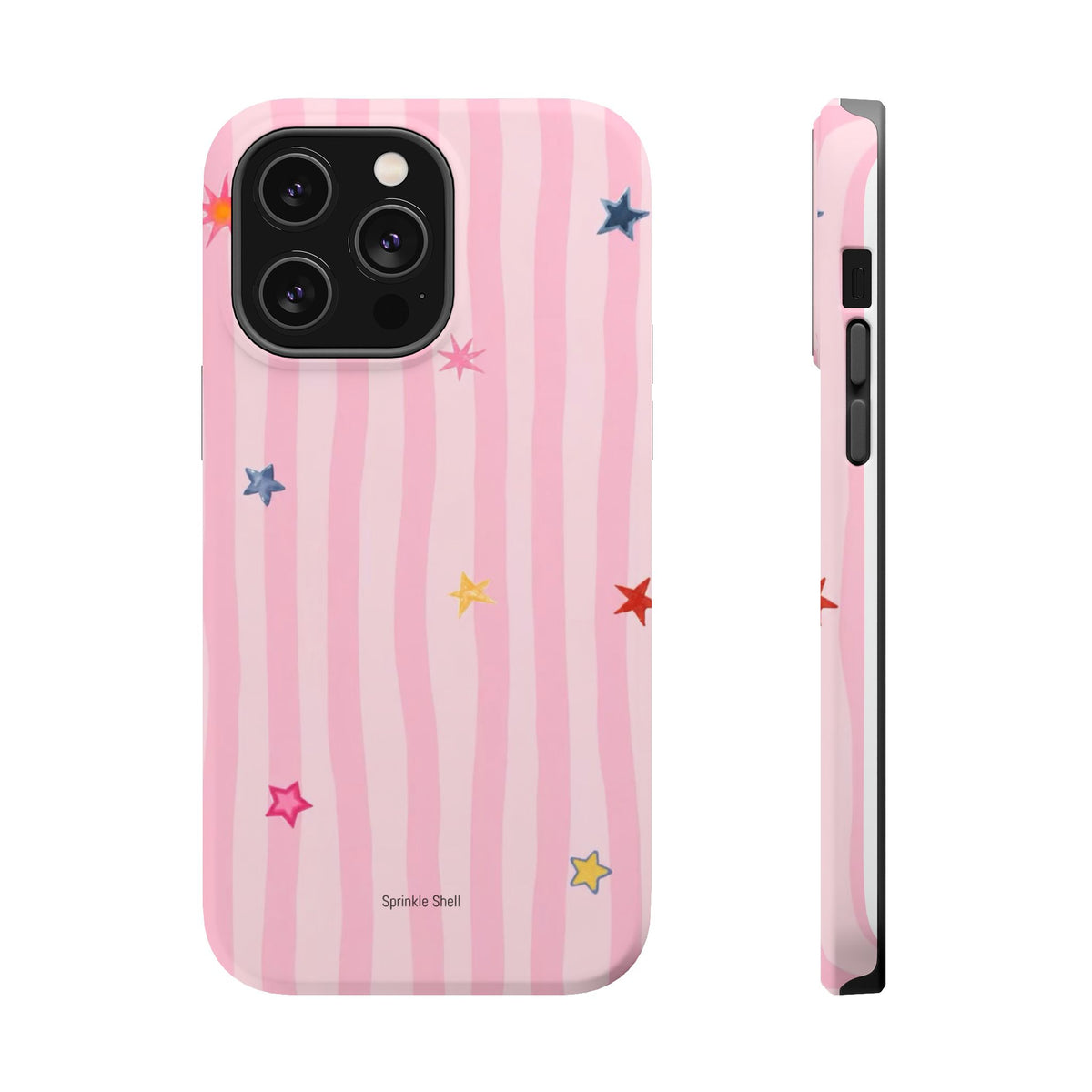 MagSafe pink lines & stars case