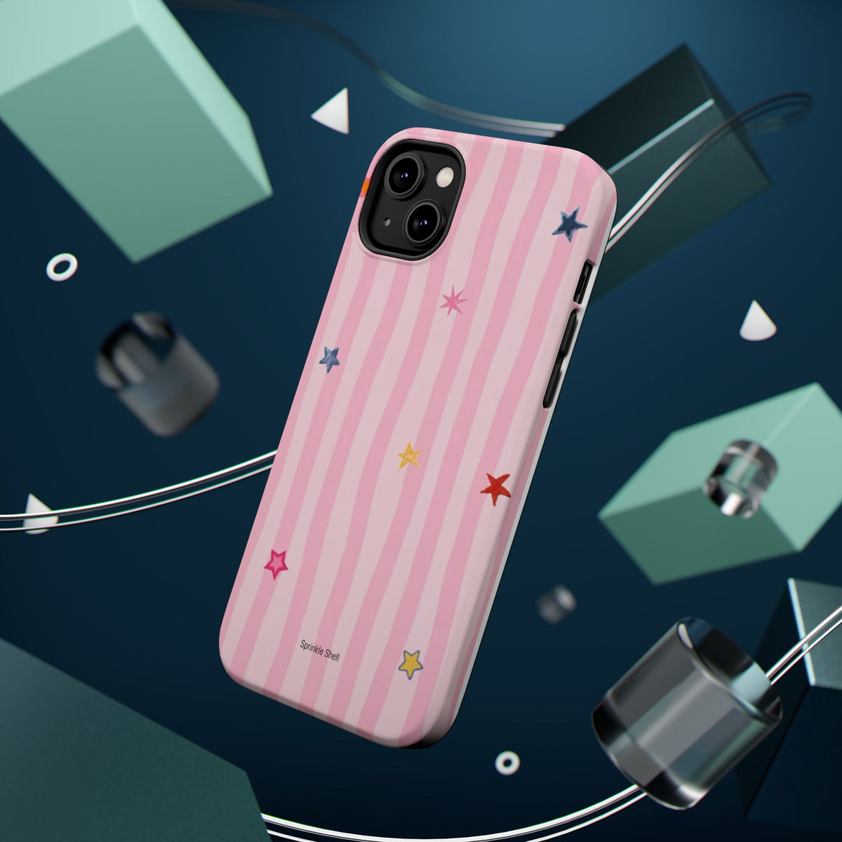 MagSafe pink lines & stars case