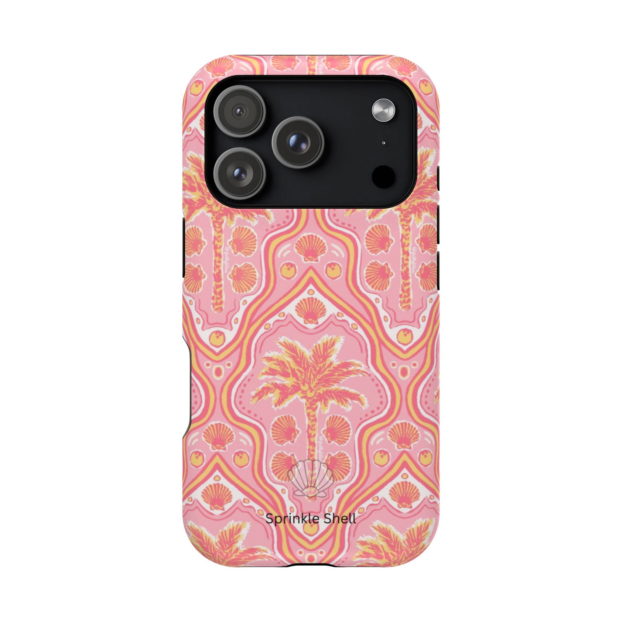 MagSafe pink pink summer palm tree case